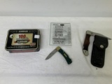 Knife Lot - Case XX SS USA 6165-L with leather sheath,