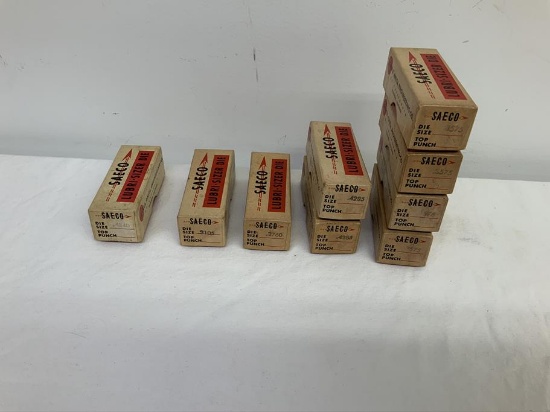 Lot of 9 Saeco Lubri Sizer Dies with boxes, 4285 (2), 4540