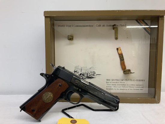 Colt 1911 45 auto pistol, sn 611-CT, 5" barrel,