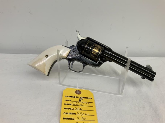 Colt SAA John Wayne edition 45 cal revolver, sn CJWC1963,