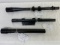 3 scopes - Balfor 4x, Varmint Master with rings and Weaver