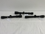 scope lot - Tasco 3x-9x40 scope with rings, Tasco Pronghorn