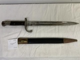 Bayonet with sheath, marked 7415 on bayonet and cc 3454