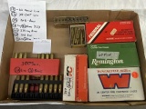 Ammo and brass lot - 19 rds of 22 hornet, 12 rds of 38 colt,