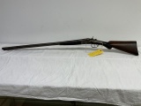 W. Richards Made in Belgium SXS shotgun 12ga, sn 8674,