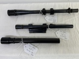 3 scopes - Balfor 4x, Varmint Master with rings and Weaver