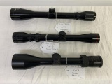 3 scopes - Simmons 2.8-10x44, Simmons 3-9x40, Cougar optics