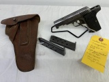 German Receiver for a 7.65 cal pistol, sn 110, no barrel,