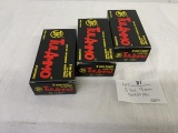 3 boxes of TulAmmo 9mm Luger 115gr FMJ, 50 rds per box