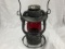 deitz dl&w rr lantern with red globe