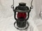 deitz rr lantern with dl&w rr signed red globe