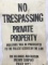 delaware & hudson rr no trespassing sign