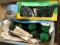 box lot display trees and some HO scale track