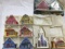 box lot alpine village houses and ho scale train set