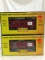 4 rail king cabooses #7742western pacific/7735 bay