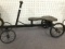 child's pump cart painted black