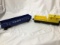 4 o scale train cars - 3 lionel/1 k-line - work caboose/