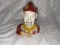 3 modern cast iron banks-- 2 mechanical/trick dog/clown