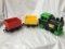 mighty casey plastic train set w/ track + 2 odd small plastic