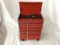 3 metal miniature snap-on tool boxes - some movable parts