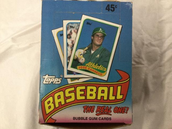 4 sealed boxes 1989 topps baseball cards