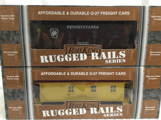 2 railking o scale cabooses - PRR &fP - each x2