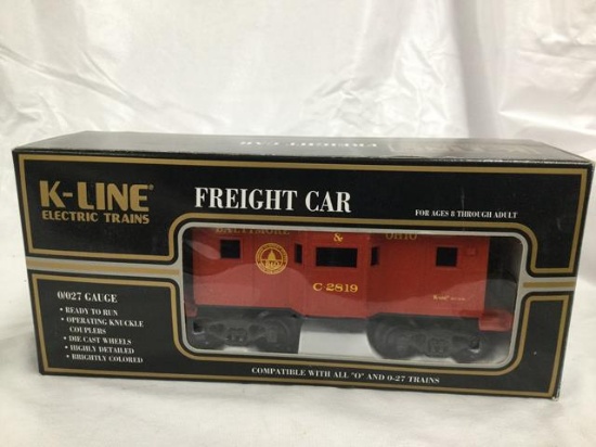 3 k-line train cars - #1092 B&O caboose/5419/5312