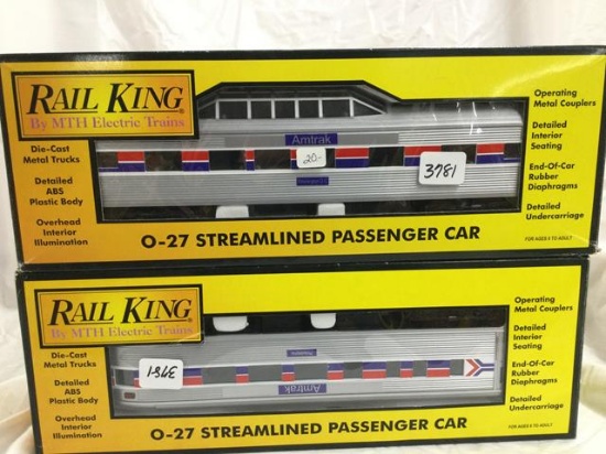3 railking amtrak cars #6001/6002/6003 each x3
