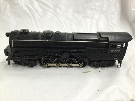bot lot 4 pc lionel train #2020 engine/boxcar/flatbed/