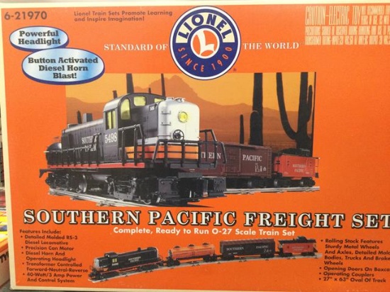 lionel southern pacific freight set train set iob o gauge