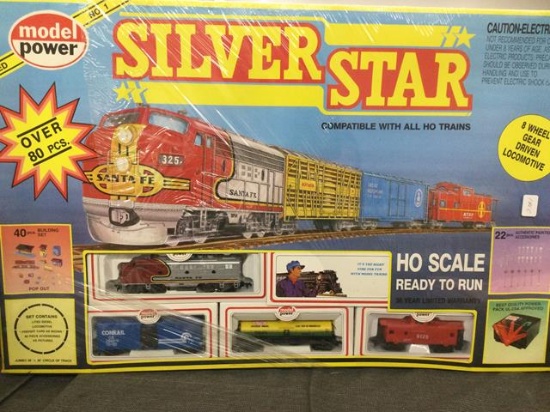 model power silver star train set iob