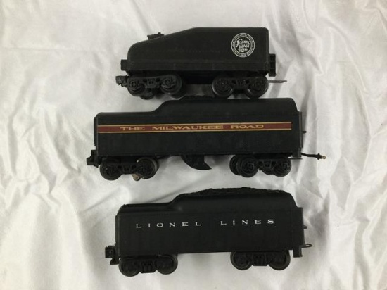 3 lionel coal tenders   - all 1 $$