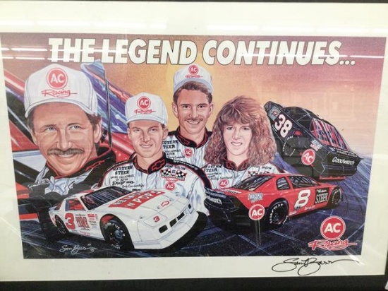 large framed poster The Legend Continues - sam bass