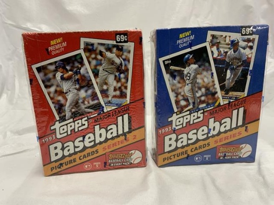 2 boxes sealed baseball cards--
