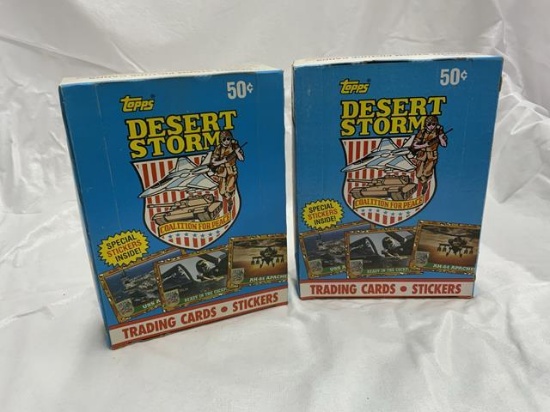 5 boxes desert storm  trading cards-sealed