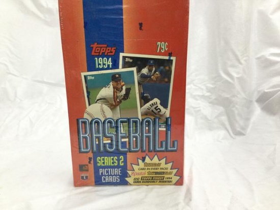 4 sealed boxes baseball cards - 94 topps series 1&2/92