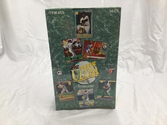 2 sealed boxes 92 fleer baseball cards #453/454