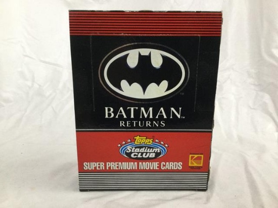 2 boxes collectible trading cards - topps batman returns/