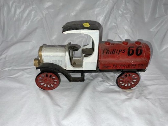 2 modern cast iron pieces-- Phillips 66 truck/Coke wagon