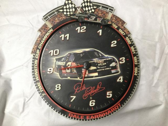 earnhardt battery op clock - no box