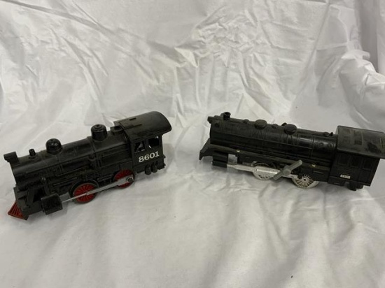mixed box train cars-- 2 engines 8601/8800