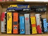 10 pieces Ho scale train cars