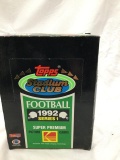 3 sealed boxes football cards 1991 & 1992 team nfl/