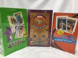3 sealed boxes basketball cards nba 91-92 series 1&2/