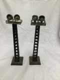 box lot lionel street lights and signals 9 pc