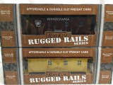 2 railking o scale cabooses - PRR &fP - each x2