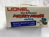 2 lionel mickey mouse express cars in original box