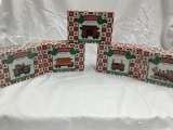 5 holiday collection train car christmas ornaments