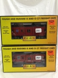 4 rail king cabooses #7742western pacific/7735 bay