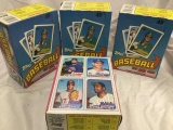 4 sealed boxes 1989 topps baseball cards